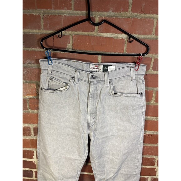 VINTAGE 90s Levi Signature Flex 540 Denim Grey USA Made W34 L32, Real 34x31.5 - Picture 4 of 8